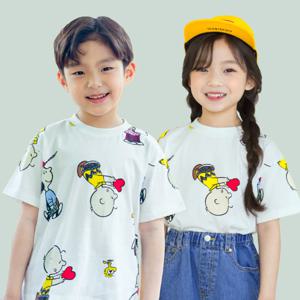 O.내사랑 스누피 반팔 티 PWUTO01
