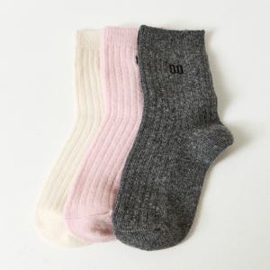 닥스 여성 DLSS4D801MU 아이보리 단색 울캐시미어혼방 중목양말3종세트