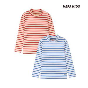 [최초가49,000원] 키즈 스트라이프 터틀넥 티셔츠_KGF5402