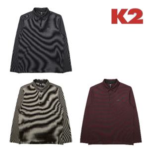 남성 가을 스트라이프 폴로 티셔츠 KMU24281