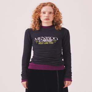 MNS Soft Fitted Long T Shirt_Charcoal