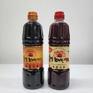 [홍일식품] 홍게 골드 간장 900ml+ 홍게 액젓 소스 900ml 세트