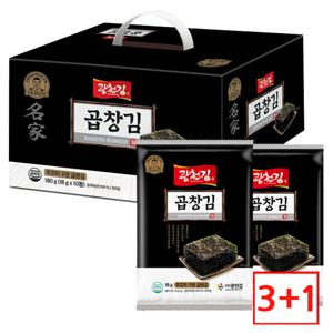 (3+1)무조미 구운 곱창김 10봉 선물세트 /  구운김 전장김