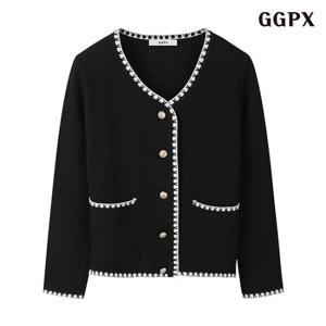정상가:59,000원 | 페미닌 트위드 포켓 데일리 긴팔 가디건 (GOCCK009D)
