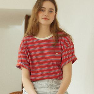 [아워호프] Over-fit Logo Stripe T-shirt - 2colors [H25SP2-TS42]