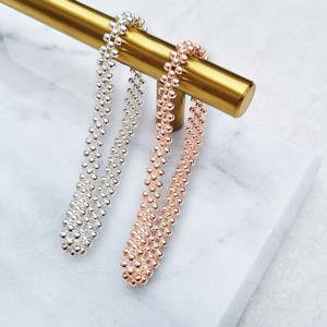 [브리치] 리즈타라 / 925 실버 레이스 밴딩 2.5mm 은볼 팔찌 2colors