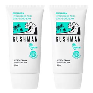 부쉬맨 히알루론산 데일리 선크림 SPF50+ PA++++ 50ml, 2개