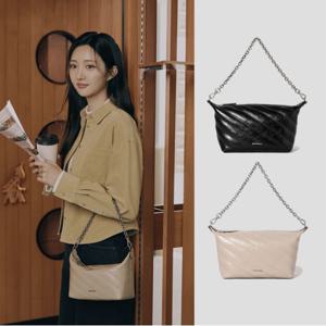 빈폴ACC 구름 퀼팅 탑지퍼 스몰 크로스백 2종 1택
