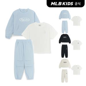 [MLB 키즈] (공식) 스트릿 베이직 여아 우븐 맨투맨 3 세트 (3color)