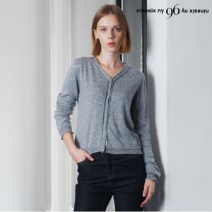 정상가:59000원 ㅣ 데일리 심플 브이넥 버튼업 긴팔 가디건 (NP3CK012L0)