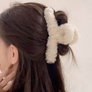 베이직 내츄럴 스타일 뽀글이 포인트 집게핀 클립집게핀 리본삔 리본헤어핀 리본집게핀 클립핀