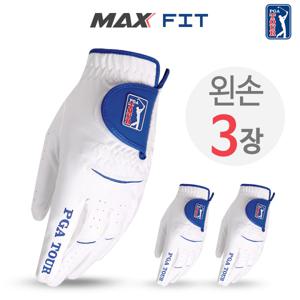 [3장세트] PGA 투어 맥스 핏 / 골프 반양피장갑 3장