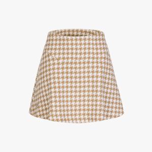 패턴 플레어 스커트 (베이지)