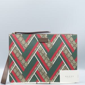 고이비토 중고명품 -  수프림 캔버스 웹 삼색 스티치 클러치  - K28828GU