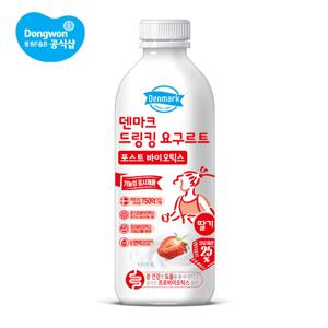 덴마크 드링킹 요구르트 포스트바이오틱스 딸기 750ml 4개