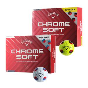 [25년신형]정품 CHROME SOFT TRUTRACK 크롬소프트 트루트랙 골프볼-12알
