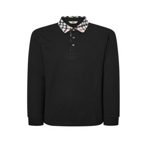 골프 남성 WGTS4D750BK [스테디셀러]클래식 카라 체크 긴팔폴로티셔츠 (BLACK)