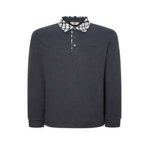 골프 남성 WGTS4D750G3 [스테디셀러]클래식 카라 체크 긴팔폴로티셔츠 (GRAY)