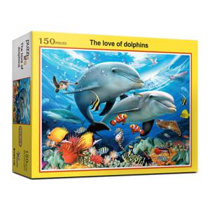 직소퍼즐 풍경 명화 돌고래의 사랑 150피스 PL285