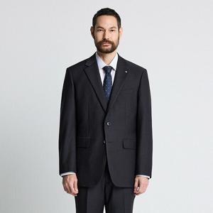 ITALY MARLANE 울 사방스판 수트 자켓_그레이 (클래식핏) (P002585419)