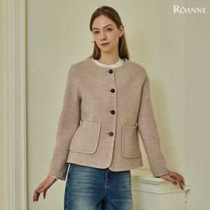 [최초가 199,000원][로안]헨드메이드 울 라운드 자켓