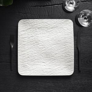 매뉴팩처락 정사각서빙접시 화이트 1P (2680)