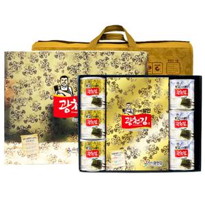 달인 4호 고급 김 선물세트 /  재래전장김5봉+재래캔김3개+파래캔김3개 / 명절선물 김선물세트