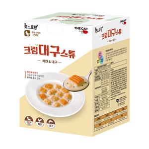 더캣 캣스토랑 고양이 습식 간식 산양유 크림스튜 치킨 대구 70g X 1박스(8개입)