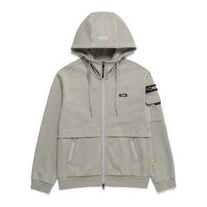 N243UFT920 슐리언 소매포켓 트레이닝 후드 집업 AGATE GREY