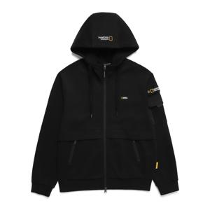 N243UFT920 슐리언 소매포켓 트레이닝 후드 집업 CARBON BLACK