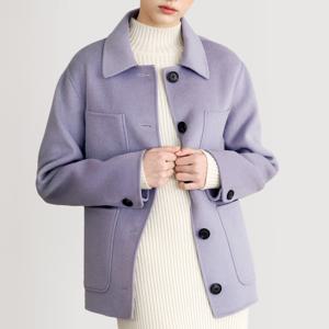 [최초가 105000원] [55~88] 울혼방 시그니처 플랫 카라 자켓