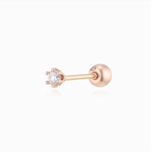 [GB] 랩그로운 다이아몬드 2mm 10K GOLD 피어싱 LPFN1005D