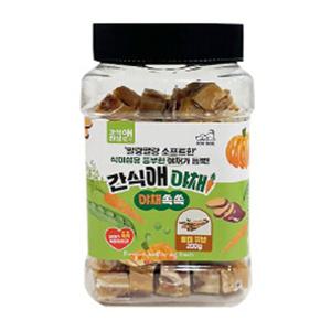간식애 야채 황태 큐브 200g 강아지 소프트 통간식 반려견간식 애견간식 펫간식 강아지건조간식