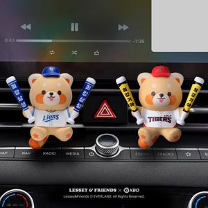 KBO 최강레시2 차량용방향제 야구 굿즈 (KIA타이거즈 삼성라이온즈 LG트윈스 두산베어스 KT위즈 SSG랜더스 한화이글스 NC 키움)