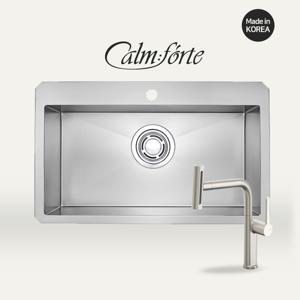 백조씽크 깜뽀르테8535 프리미엄 사각씽크볼 + 에떼르노 New 4way수전(무광)