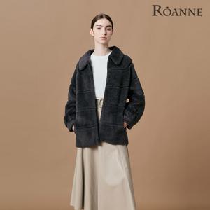 [최초가 199,000원][로안]양털 시어링 하프 코트
