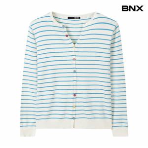 정상가:59,000원 ㅣ 스트라이프 컬러 버튼 니트 가디건 (BX3CD006L0)