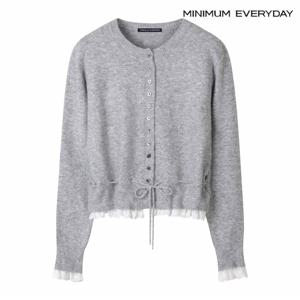 정상가:79,000원 ㅣ [미니멈 에브리데이]레이스 스트링 버튼업 가디건 (EB3CK024D)