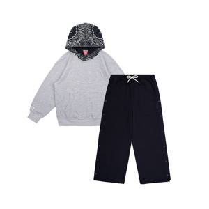 [주니어]스마일 페이즐리 컬러 블록 후디 세트_IB53MR519SET