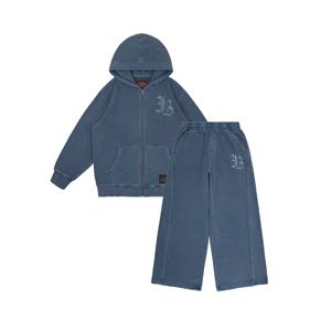 [주니어]IB 고딕 레터 피그먼트 후드 집업 세트_IB53JD509SET