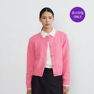 [CJ단독][EENK] Round Neck Knit Cardigan - Pink