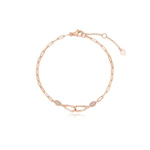 [정가159000원] 웨이블렛 포인트 핑크실버 팔찌 TBESVP08040-1M