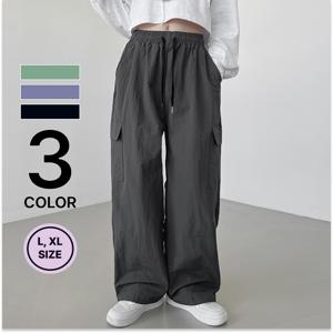 [브리치]  / 남녀공용 가격실화 나일론 카고 와이드팬츠/ 3컬러/ 2사이즈