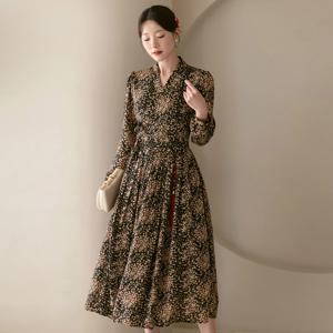 (~XXL까지) 노을연 잔꽃철릭 플레어 원피스 한복 명절 모임룩 스페셜 단독디자인 빅사이즈