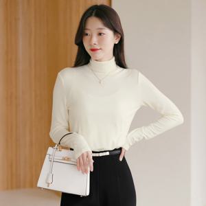 (~XXL까지) 사에로 폴라 긴팔티 가을 이너 데일리 일상 캐쥬얼 출근룩 베이직 빅사이즈