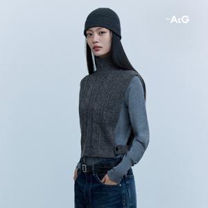 [론칭가59,900원]더엣지 울혼방 케이블 터틀 베스트 1종