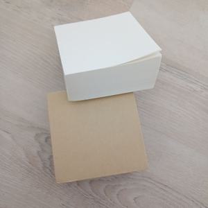 8cm 정사각형 떡메모지 400매 대용량 2타입 사무실 회사 필기 수업 학원 대량 점착식