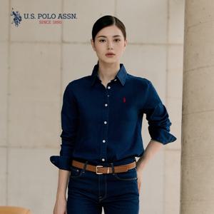 USPA 25FW 릴렉스핏 데님셔츠 여성 인디고 1종