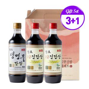 신앙촌 진 1급 13-3호 3+1세트 양조간장 선물세트
