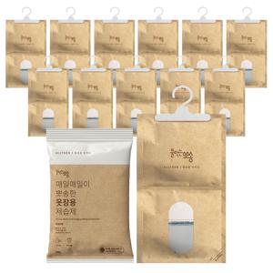 매일매일이 뽀송한 옷장용 옷걸이형 제습제 습기제거제 200g 10입